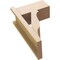 Ekena Millwork 7 1/2-in W x 14-in D x 22-in H Funston Block Rough Cedar Woodgrain TimberThane Outlooker, Primed Tan OUTUR075X14X22FST44RCPR - alternate 2